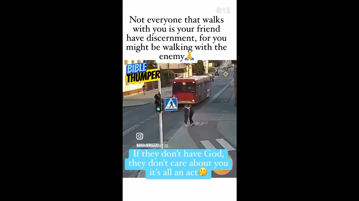 OMG! Terrifying Moment: Friend Pushes Another Into Path of Oncoming Bus!