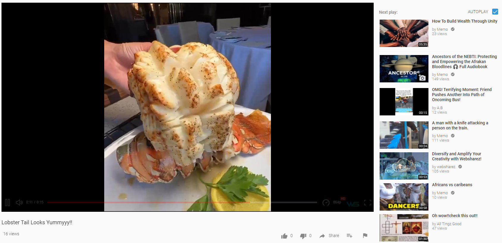 Lobster Tail Looks Yummyyy!!
