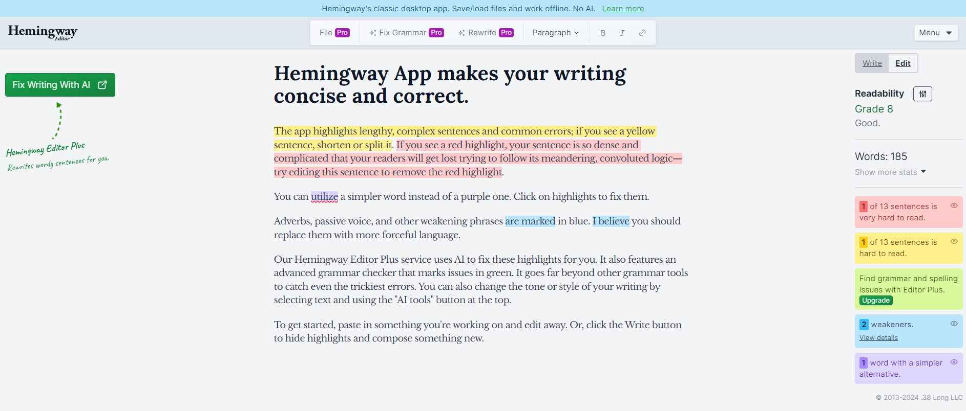 Hemingway+App