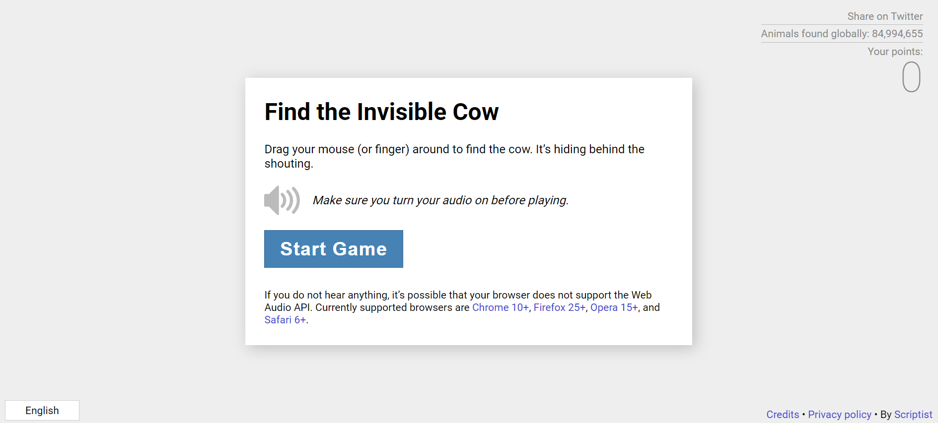 Find the Invisible Cow